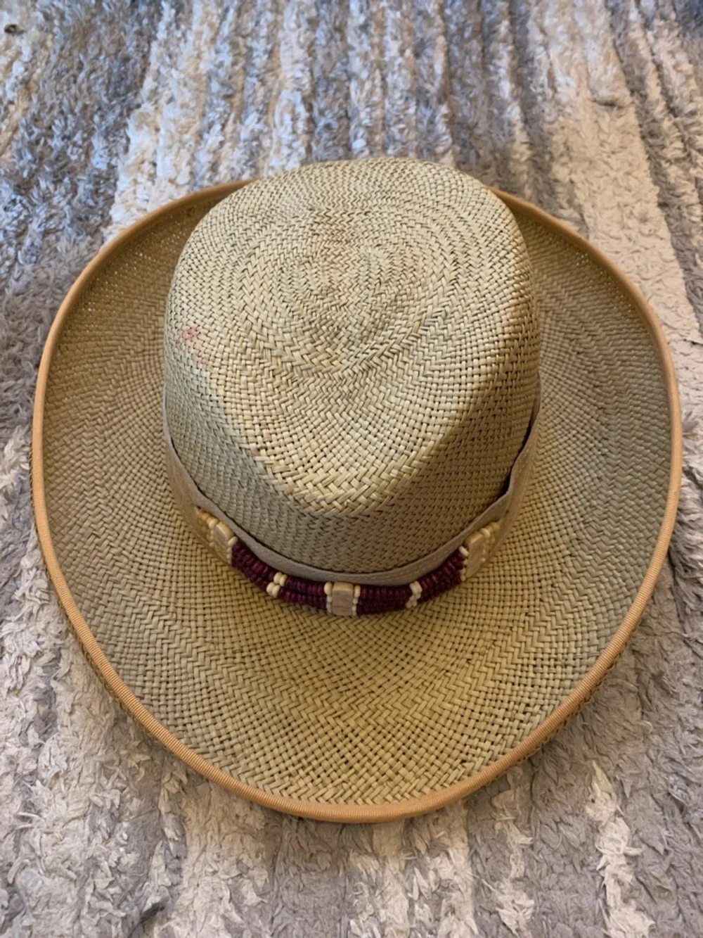 Eric Javits Natural Straw Raffia Sun Hat with Ribbon Band - Picture 3 of 15